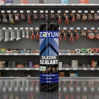 ZhongGuiYuan OEM Prix d'usine Blanc GP Silicone structurel transparent Adhésif extrudable résistant aux intempéries et anti-vieillissement pour verre