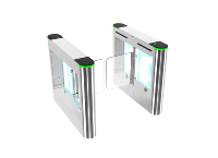 Barrière pivotante à haut taux de passage en acier inoxydable pour contrôle d'accès piétonnier automatique pour salle de sport et station de métro