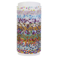 Perles de rocaille colorées ventre bijoux de corps africains extensible élastique chaîne Bracelet cheville collier taille chaîne pour l'été