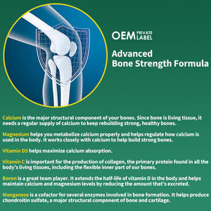 Alghe Private Label calcio Gummies calcio alghe calcio con vitamina D3 + k2 magnesio Manganese integratore di calcio per la salute delle ossa - Product Image 3