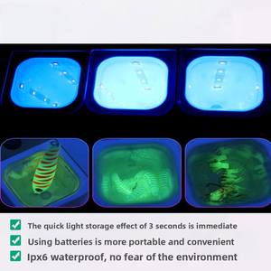 Lampe <span class=keywords><strong>de</strong></span> pêche LED professionnelle étanche IPX6 à 24 LED pour la pêche <span class=keywords><strong>de</strong></span> nuit, la pêche sur glace et la pêche au jigging, avec boîte lumineuse UV, accessoires <span class=keywords><strong>de</strong></span> pêche - Product Image 5