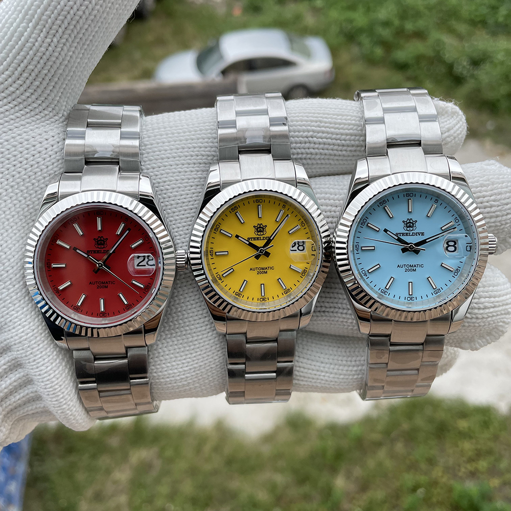 STEELDIVE ブランド SD1933 200M防水 サファイアガラス 39mm 