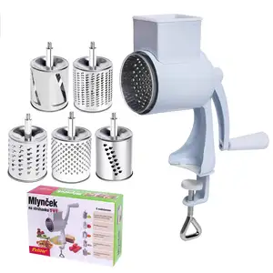 Draagbare Groentesnijdersrasp Multifunctionele Multi-Slicer Keukenaccessoires Gadgets Rond Mandoline Aardappelhakselaar Shredder