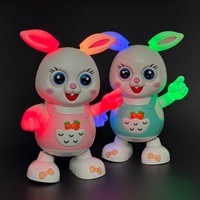 Jouet éducatif en plastique personnalisé en forme de lapin dansant avec des yeux et des oreilles mobiles, pour bébés de 2 à 4 ans, cadeau idéal