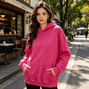 เสื้อฮู้ดดี้โอเวอร์ไซส์ผ้าคอตตอนหนานุ่มสำหรับขายส่งจากโรงงาน - Product Image 5