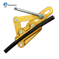 Pince de serrage industrielle légère en alliage aluminium-magnésium pour câble métallique, sans dents, ODM, 10~50kN, IEC DIN EN 50143 CGN3