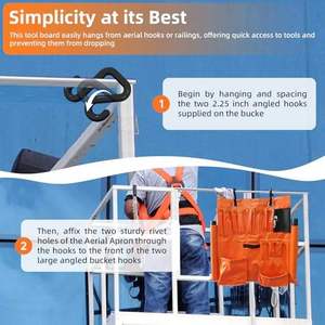 Oxford Cloth Waterproof <b>Adjustable</b> <b>Strap</b> Customizable OEM/ODM 13 Inch Tool Messenger Bag Zipper Closure 200 lb Capacity - Product Image 4