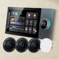 Amplificador de Audio para Pared Tianlai Q7 con 2 Zonas de Música, Control Remoto por Aplicación, Panel de Interruptores Inteligente con Zigbee Gateway Integrado
