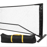 Filet en plastique résistant de système d'ensemble de filet portatif professionnel de Pickleball avec l'usine de roues directe de Chine