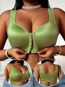 Reggiseni da donna alla moda 2026 con chiusura frontale, copertura completa, senza ferretto, taglie forti, push-up, non imbottiti, senza cuciture, confezione da <span class=keywords><strong>3</strong></span> - Product Image 6