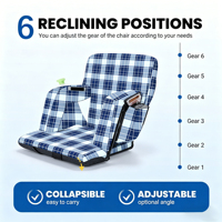 Chaise de tribune imperméable et robuste, siège de stade portable pour événements sportifs en plein air