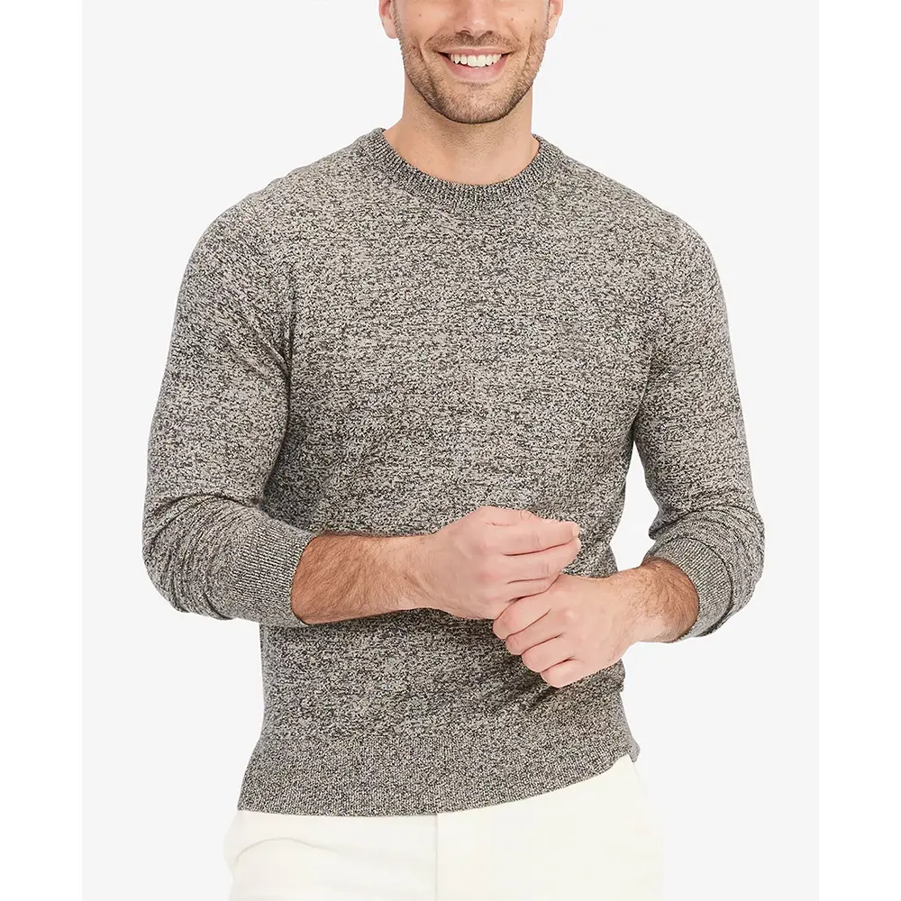 पुरुषों के पल्लोवर स्वेटर पहनने के लिए पैटर्न के साथ पुरुषों के लुभावनी केबल चालक दल कपड़े