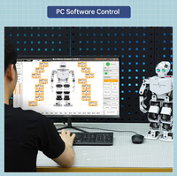 Tony Pi 20 DOF Servos AI Vision & SLAM Raspberry Pi 4B Python/ROS STEM Educación Robot humanoide Kit Kits de módulos electrónicos