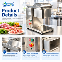 Machine à trancher la viande commerciale en acier inoxydable, équipement de découpe de viande fraîche pour la transformation alimentaire