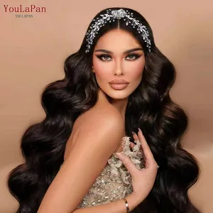 YouLaPan HP547 Pop Flower Leaves Hair Vine Silver Women Wedding Evening Hair Accessories Bridal Bun Hair Comb
