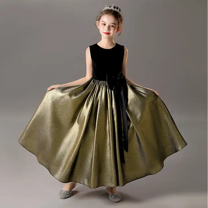 Buy Moonface Dress for Girls,Children Girls Crystal Lace Bowknot Princess  Formal Tutu Dress Clothes (Green, Size:170 (Age:8-9 Years Old)) at Amazon.in