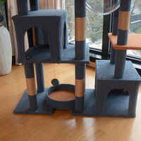 Arbre à chat extra large et haut, tour pour chat, condo, maison pour chat, pour chats d'intérieur de grande taille, meuble d'activités avec jouet pour jouer, gratter, se cacher et grimper