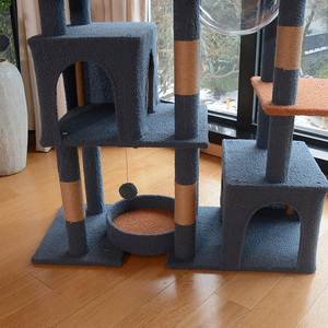 Arbre à chat extra large et haut, tour pour chat, condo, maison pour chat, pour chats d'intérieur de grande taille, meuble d'activités avec jouet pour jouer, gratter, se cacher et grimper - Product Image 6