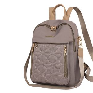 Mochila de PU con doble cremallera y cordón ajustable para mujer, estilo lujoso, venta al por mayor, bolso de moda. - Product Image 1