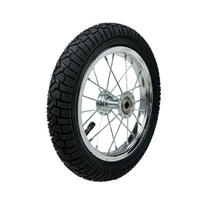 Roue de remplacement pour vélo d'enfant Cheng Jin Vehicles, pneu à rayons pneumatique 12x2.125 pouces, bande de roulement à crampons - Product Image 1