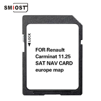 Pour SMIOST 16GB carte SD CID pour Tomtom Navigation Renault Carminat 11.25 Europe scène de trafic mémoire en plastique pour véhicule Navigat