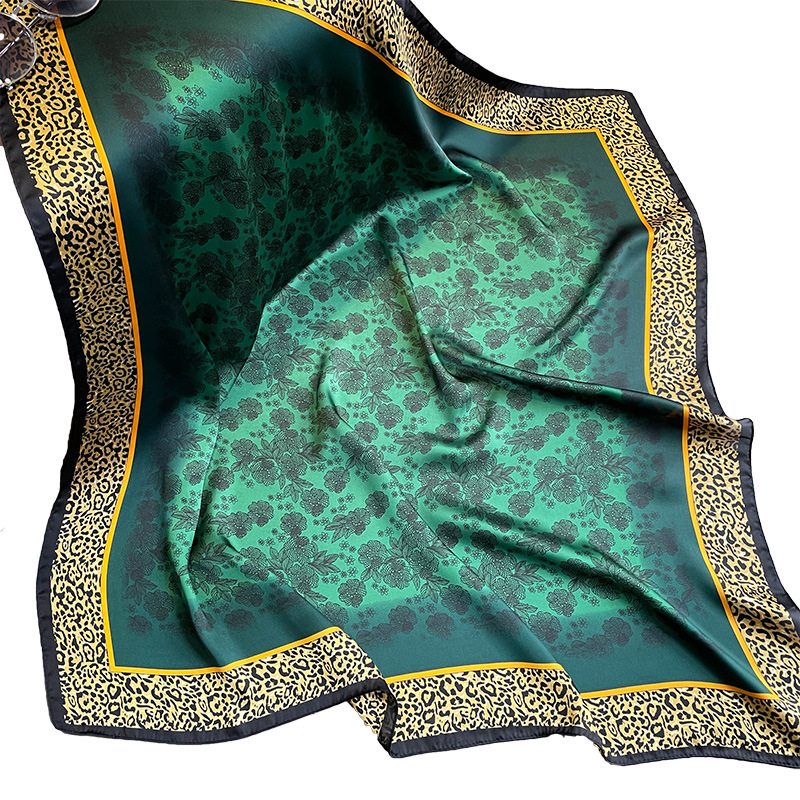 Wholesale Leopard Silk Scarves - Elegant Head Wraps