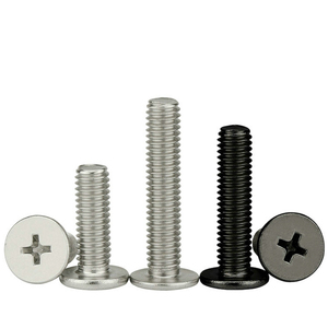 Tornillo <span class=keywords><strong>de</strong></span> máquina <span class=keywords><strong>de</strong></span> cabeza plana <span class=keywords><strong>de</strong></span> acero inoxidable 304 con acabado decapado, <span class=keywords><strong>de</strong></span> accionamiento cruzado, para hardware industrial - Product Image 1