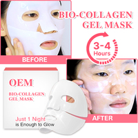 Masque de collagène profond OEM/ODM, masque anti-âge pour le visage, soin de la peau coréen, bio-collagène, masque en hydrogel de collagène pour la nuit