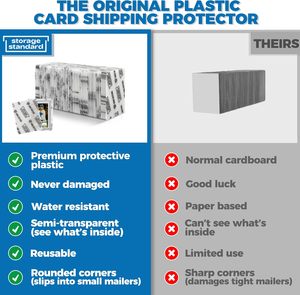 Protections d'expédition pour cartes à collectionner 3,5''x4,5'' Translucides Premium Ultra Résistantes Inserts en plastique Fournitures de transport pour cartes de loisirs - Product Image 2