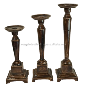 โลหะการออกแบบที่ไม่ซ้ำกันชุด3เทียนเสาเทียนHOME DECOR GARDENใช้ตารางด้านบนTEALIGHTเทียน - Product Image 4