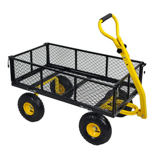 Garden <b>Cart</b> 960x510x220mm Carbon Steel Detachable Side Panels <b>For</b> Outdoor <b>Tools</b> Transport - Product Image 2