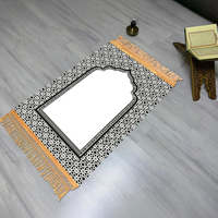 Tapis de prière imprimé 3d, sacs en Poly, Rectangle, formaldéhyde, lever du soleil, mosquée, Pile plate musulmane CN;TIA AZO, vente en gros