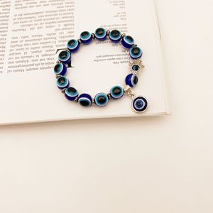 Pulsera de la Suerte Ojo Turco Multicolor Elástica con Cuentas, Joyería Unisex, Regalo, Protección Ojo Azul, Pulsera de Moda - Product Image 2