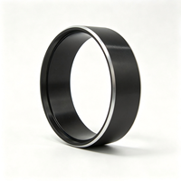 Anneau d'espacement en aluminium anodisé noir usiné CNC sur mesure, manchon en aluminium à paroi mince usiné avec précision pour instruments optiques