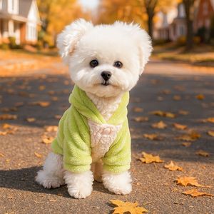 Ropa para mascotas para otoño e invierno, perros pequeños, cachorros, perros y gatos felices, ropa cálida y cómoda, ropa gruesa para el hogar - Product Image 3