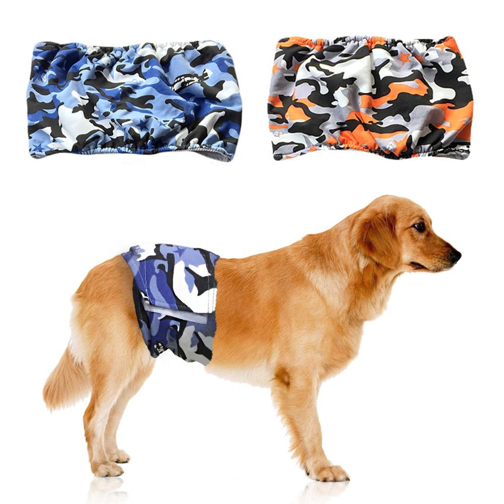 Happy Date Reusable Absorbent Wrap Diapers For Female Dogs, Washable