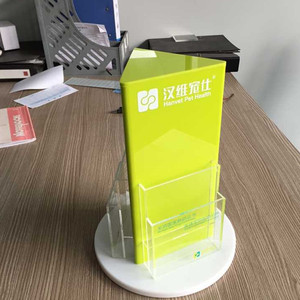 Wholesale 3-<strong>Sided</strong> Rotating Triangle Acrylic <strong>Sign</strong> Menu Holder <strong>Display</strong> Racks Product - Product Image 2