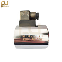 MFB12-37YC 220V 110V 24V 12V 48V 72V 60V diamètre du trou 23MM hauteur 51MM cuivre DC220V bobine d'électrovanne hydraulique