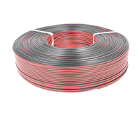   Fil plat parallèle double 2468 28AWG, cuivre étamé isolé en PVC, 300V VW-1, pour éclairage LED, haut-parleurs et appareils audio domestiques