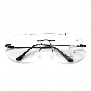 <span class=keywords><strong>Gafas</strong></span> de Lectura Multifocales con Bloqueo de Luz Azul, Montura Metálica de Doble Viga Sin Marco, <span class=keywords><strong>Precio</strong></span> de Mayoreo de Fábrica - Product Image 6