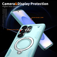 Coque de téléphone magnétique invisible pour Samsung S26 Ultra, coque de téléphone de luxe antichoc pour Samsung