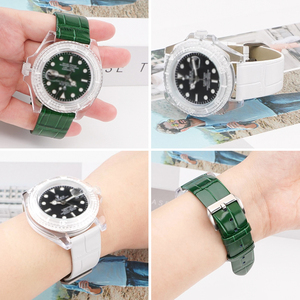 Cinturini per Orologi in Vera <span class=keywords><strong>Pelle</strong></span> di Vacchetta a Sgancio Rapido 12/14/16/18/20/22mm per IWC Uomo <span class=keywords><strong>Donna</strong></span> - Product Image 4