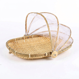 Hot Selling Premium <b>Bamboo</b> Winnowing <b>Basket</b> Cover Eco-Friendly Food Storage Cover for Restaurant Decorations 0084935825297WA - Product Image 1