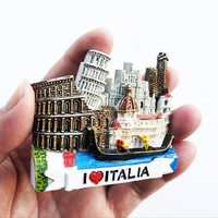 Aimant de réfrigérateur personnalisé en polyrésine 3D, aimant de réfrigérateur en résine personnalisé représentant un pays ou une ville, souvenir touristique