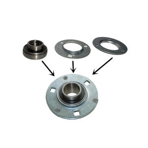 Rouleau de porte à enroulement industriel en acier galvanisé électrique double face avec roulement à bride, accessoires universels pour fenêtres, vis durable - Product Image 1