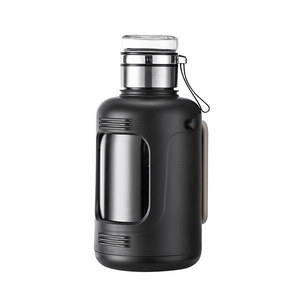 Large Capacity Tea Water Separation Glass Teapot With Lid Travel Portable Outdoor Use Gray And Black - Product Image 3