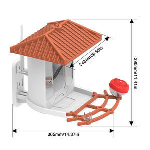 Enregistreur de caméra IP de sécurité à domicile Wifi à énergie solaire Mangeoire à oiseaux extérieure Identification des espèces d'oiseaux pilotée par l'IA - Product Image 6