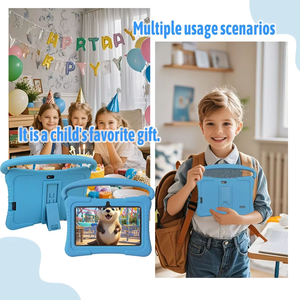 Tablette pour enfants de 7 pouces avec contrôle parental et fonctions anti-tremblement à double caméra, idéale pour l'apprentissage des tout-petits. - Product Image 6