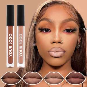 Vente en gros de <span class=keywords><strong>rouge</strong></span> à lèvres permanent de haute qualité en velours mat brillant à lèvres Fashion Style doré maquillage brillant à lèvres de luxe - Product Image 1