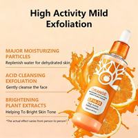Sérum Liquide Éclaircissant Anti-rides Exfoliant à la Vitamine C et à l'Orange 100ml Haute Efficacité pour le Visage